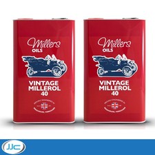 2 x 5 Litre - Millers Oils Vintage Minerol 40W (SAE 40) Monograde Engine Oil 6.07 per litre