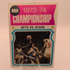 1974 Topps #249 ABA Championship - New York Nets / Utah Stars