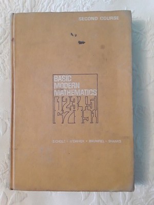 Vintage Schoolbook Basic Modern Mathematics Second Course 