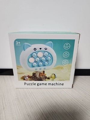 Fast Push Game Fidget Toy Pop Bubble Handheld Light-up Blue Cat - FREE SHIPPING