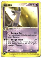 Espeon 16/100 Rare Sandstorm Pokemon HP DMG