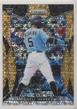 2019 Panini Prizm Tier III Neon Orange Donut Circle /150 Rosell Herrera #210 n1u