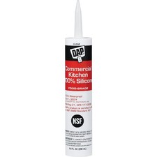 DAP 9.8 Oz. Commercial Kitchen Food-Grade Silicone Sealant, Clear 7079808658