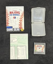 SEGA Game Gear: The Majors Pro Baseball Game with Manual & Case - Authentic