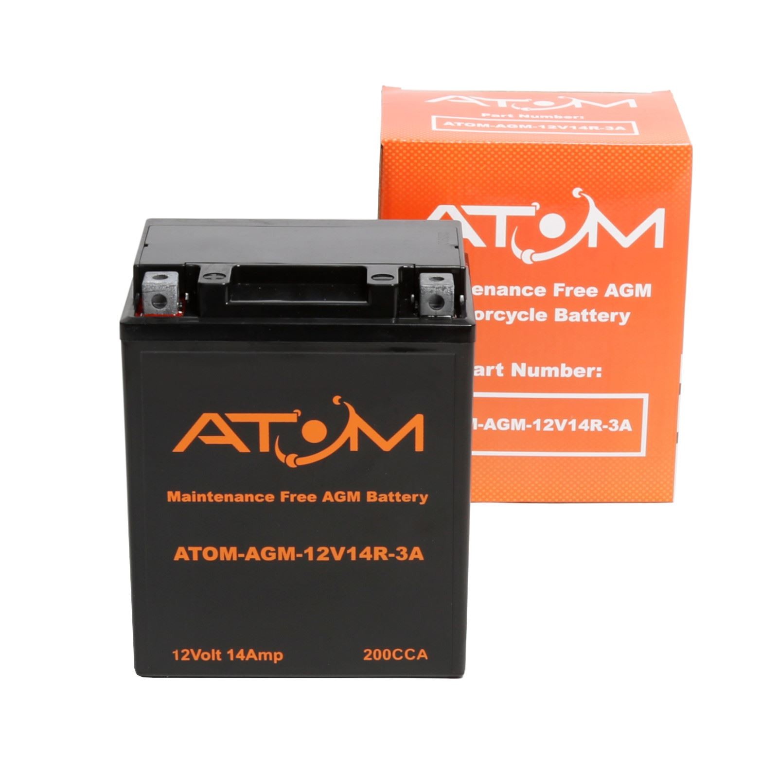 YB14-B2 Atom AGM Motorcycle Battery 12V for Honda VF 750 C Magna V45 82-85