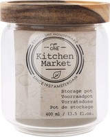 Vorratsdose Vorratsglas Mit Holzdeckel GewüRzglas Glasdose Aufbewahrung 400Ml