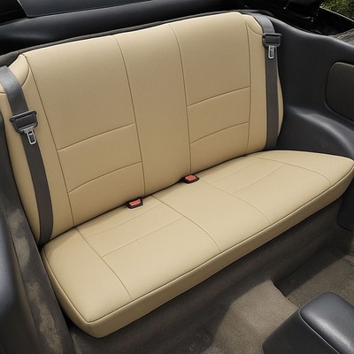 for CHRYSLER SEBRING CONVERTIBLE IGGEE S.LEATHER CUSTOM FIT REAR SEAT COVERS
