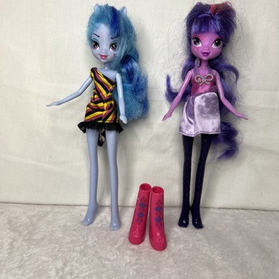 Lot 2 My Little Pony Equestria Girls Dolls 2014 2013 Twilight Sparkle Boots