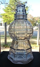 1900's Blanke's Aerial Globe Baking Powder Figural Bottle Ground Lip/Blown  Mold