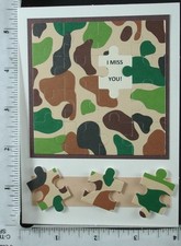 Hand Made Greeting Card, MILITARY MISS YOU