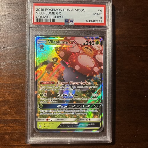 Vileplume-GX graded PSA 9 for sale on eBay