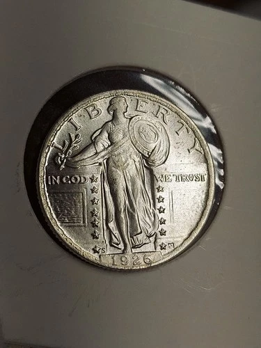 US Remake-Novelty 1926 Silver Plated Standing Liberty Quarter,Very Rare Key Date