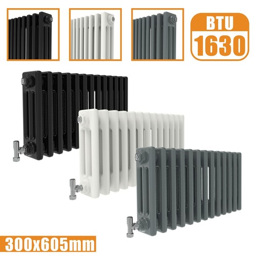 White Radiator Vertical Horizontal Traditional 2 3 Column Cast Iron Style Rads - Picture 79 of 141