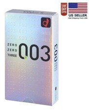 Okamoto 003 Extra Thin 0.03mm Condoms 12 pcs, Natural Latex, US Seller