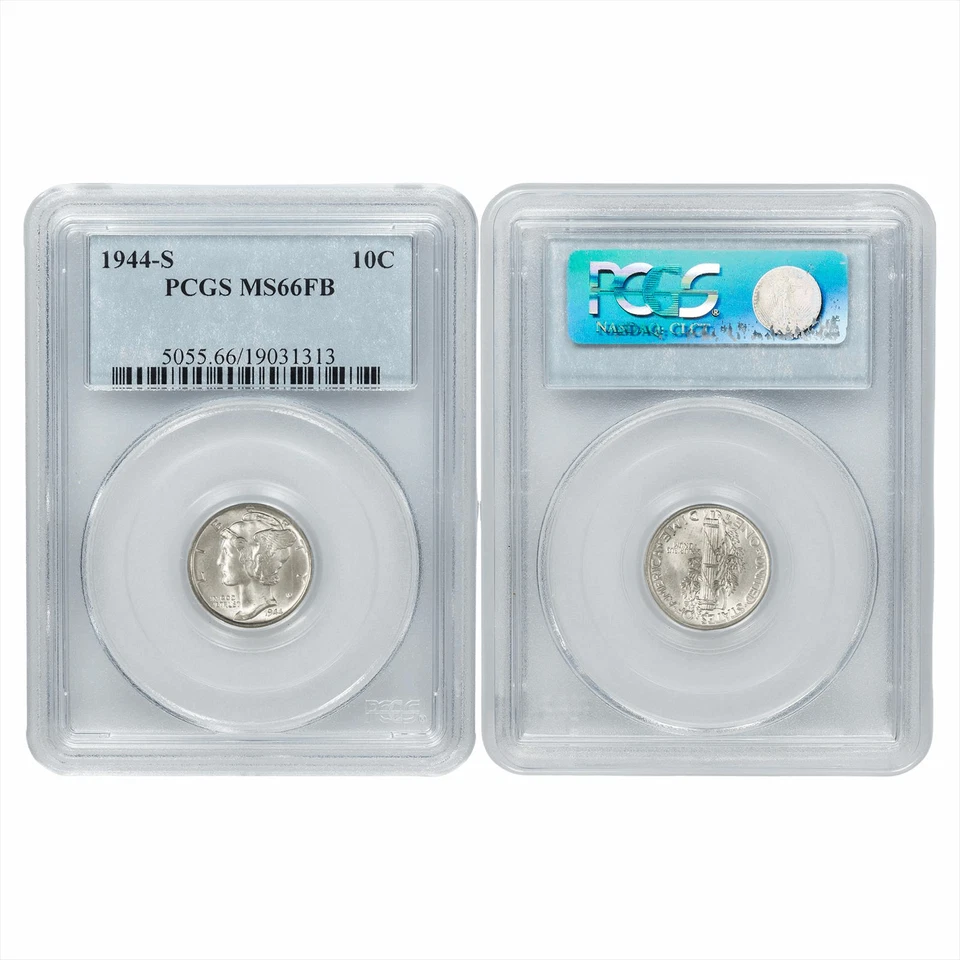 1944S Mercury Dime 10C PCGS MS 66 FB - Image 3 of 3