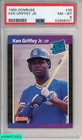 1989 DONRUSS KEN GRIFFEY JR #33 ROOKIE HOF SEATTLE MARINERS RC PSA 8 NM-MT