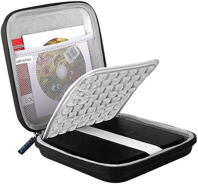 USB CD DVD Writer Blu-Ray & External Hard Drive Protective Storage Case Bag