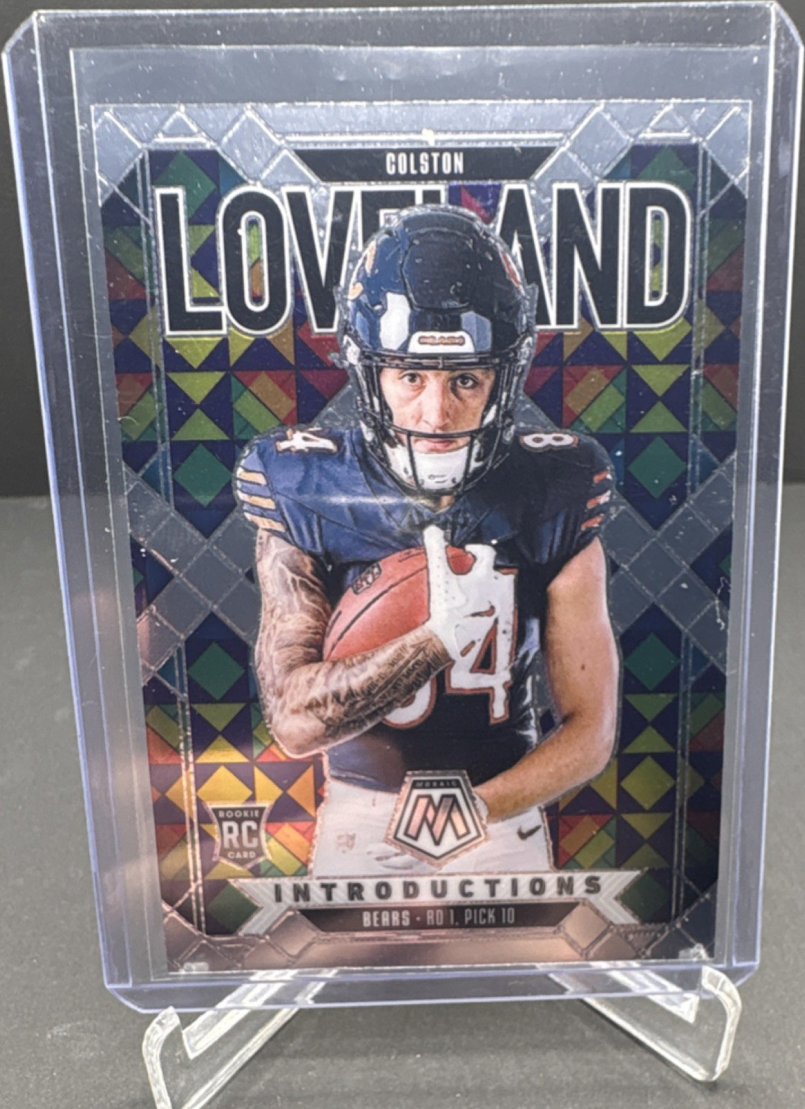 Colston Loveland Rookie 2025 Panini Mosaic Introductions #5 Chicago Bears NFL