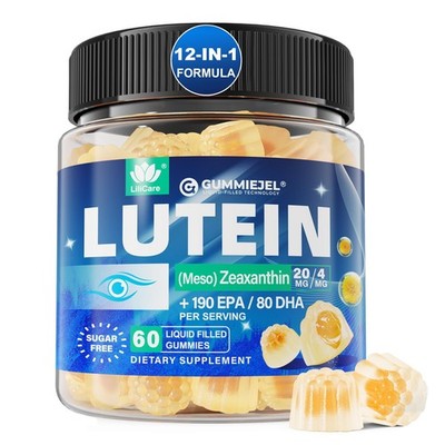 Lutein 20mg 40mg and Zeaxanthin Supplements for Eyes, 60 Count (Pack of 1)