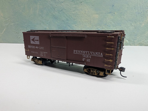 Frigorífico de madera Roundhouse escala HO 37' Pennsylvania PRR #76201 Empire Line LEER | Zustand: Used