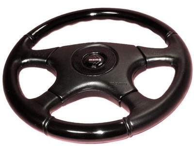 MOMO OLYMPIC 3 Steering Wheel 360mm Wood & Leather Vintage Ghibli