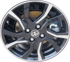 16 Toyota Yaris Wheel Rim Factory Oem 75174 2015-2017 Machined Black