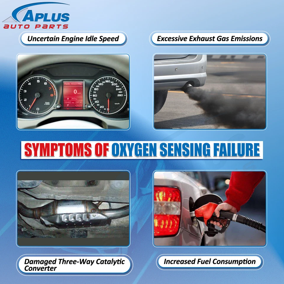 2x Sensor de Oxigênio Up&Downstream Para 2005 06 07 08 2009 Audi A4 & A4 Quattro 2.0L - Imagem 4 de 4