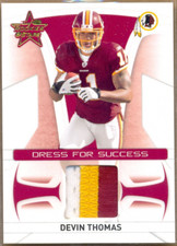 2008 Rookies and Stars Dress for Success Prime #25 Devin Thomas Jersey/25