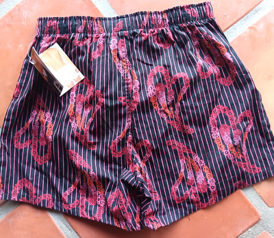 2Xist Underwear Men's BURGUNDY RED HEARTS Low-Rise Boxer Brief Size SMALL NWT