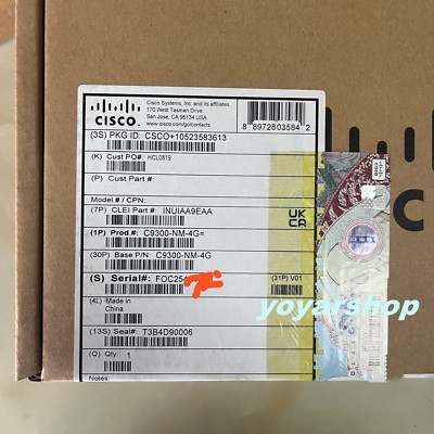 Brand New Cisco C9300-NM-4G Network Module Shipping DHL or FedEX