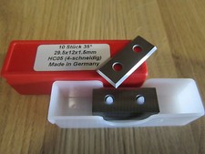 HW HM Hartmetall Wendeplatten Wendemesser 29,5 x 12 x 1,5 mm Z. 4 Neu 10 St&uuml;ck