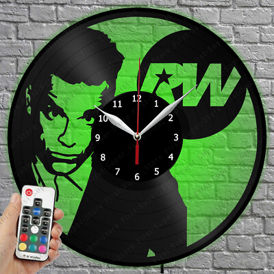 LED Clock Robbie Williams Vinyl Record Wall Clock Led Light Wall Clock 4817