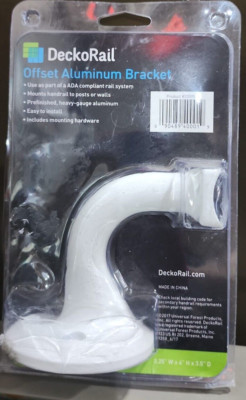 DeckoRail 235957  Aluminum ADA Compliant Rail System White