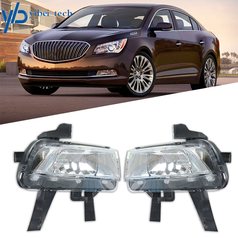 Front Fog Lights Kit For Buick LaCrosse 2014-2016 – Left & Right Pair, Halogen, Direct Fit With Bulbs Included
