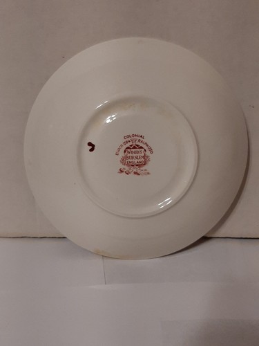 Wood & Sons Colonial Cup & Saucer Set Burslem England Pastoral Scene Great Shape - Picture 9 of 13