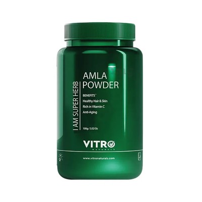 Natürliches reines Amla Pulver hilft bei Haarausfall & Schuppen 100g Vitro