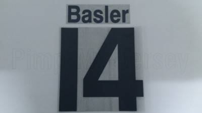MARIO BASLER #14 Bayern Munich Champions League Away 98-99 Custom-Made Name Set