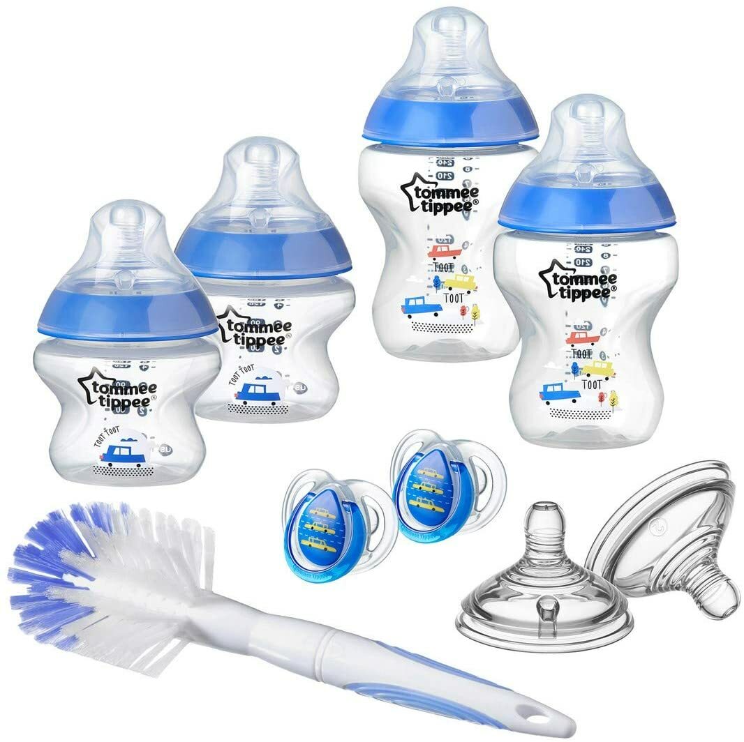 Biberon naissance anti-colique en verre pur pour nouveau-né