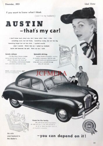 AUSTIN 'A40 SOMERSET' Saloon Motor Car Auto Advert #1 : Original 1953 Print - Picture 1 of 1