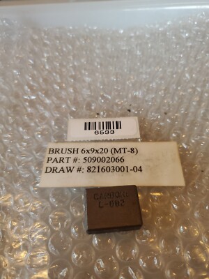 Carbon Brush C-682 6X9X20 509002066 IN STOCK USA WE SHIP TODAY 