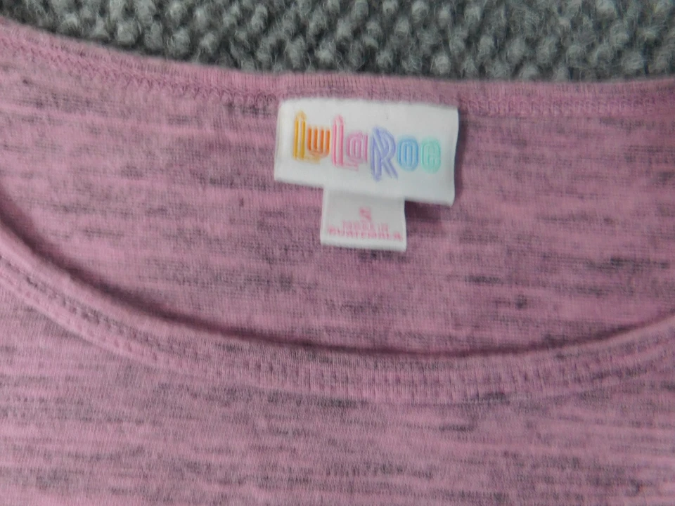 Lularoe женская рубашка маленький фиолетовый пуловер эластичной - Изображение 4 из 4