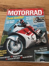 Zeitschrift * Motorrad Nummer 6/1989 HONDA CBR 600 1000 F YAMAHA FZR 600 ENDURO