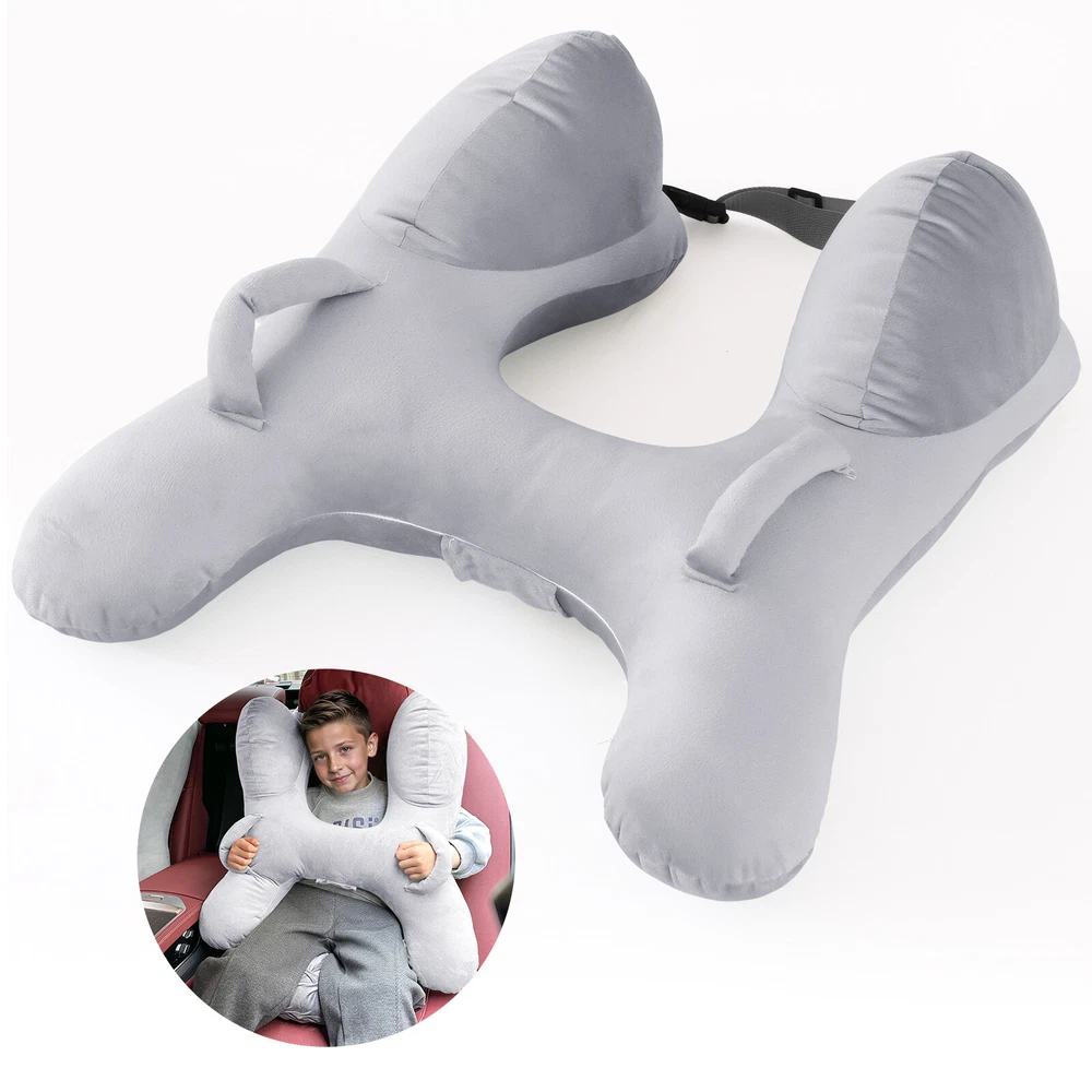 Comfortable Travel Neck Pillow for Adults & Kids - Car & Airplane Use