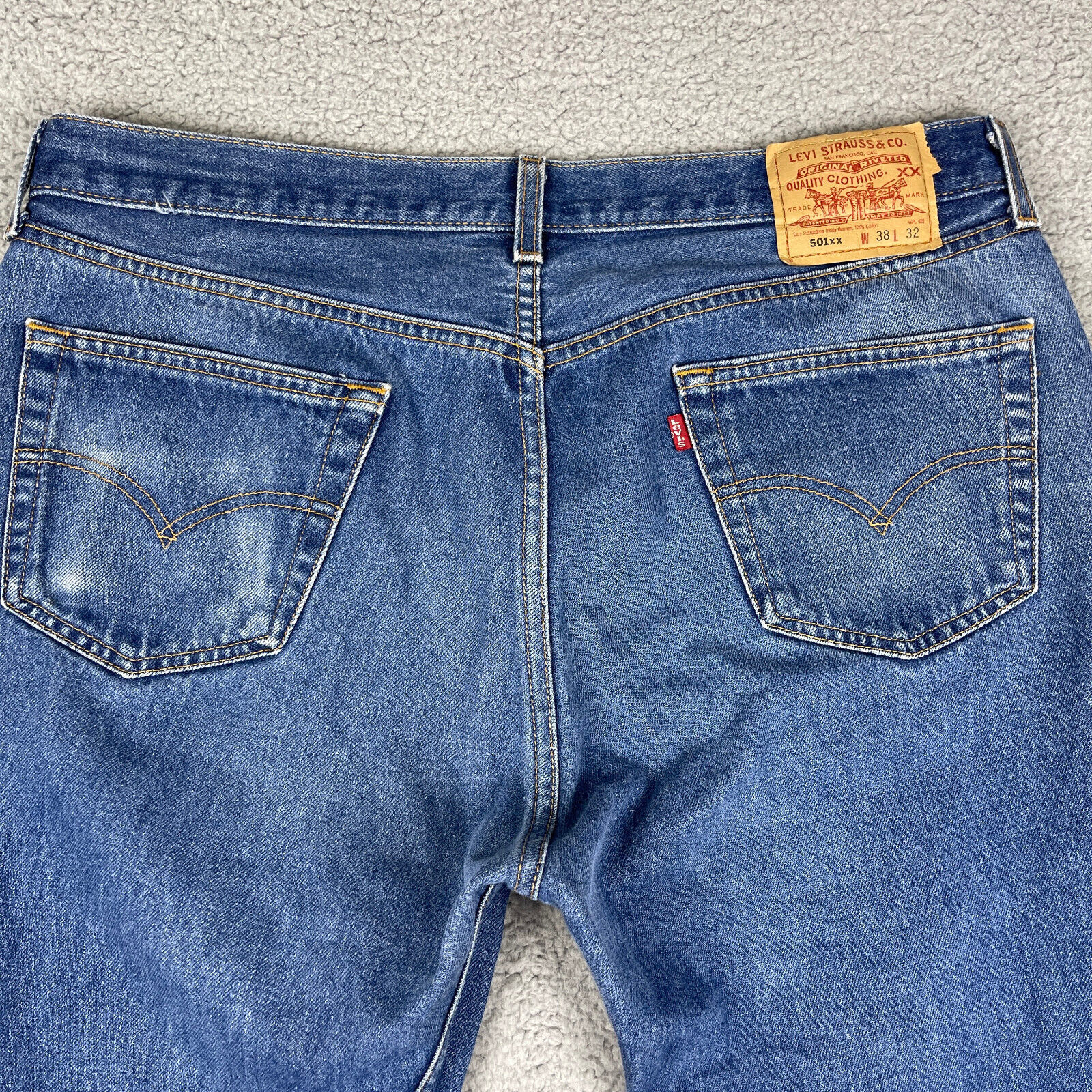 VTG Levis 501 XX Jeans Mens 35x30 Button Fly Y2K … - image 9