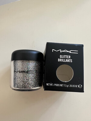 MAC Pigments Eye Glitter Shadow Full Size 7.5 g- 3D Silver - NIB