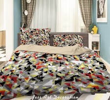 3D Geometric Pattern Colorful Quilt Cover Set Duvet Cover Bedding Pillowcases