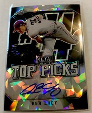 2020 ASA LACY LEAF METAL TOP PICKS BLACK CRYSTAL BOLD AUTO ROOKIE #5/5