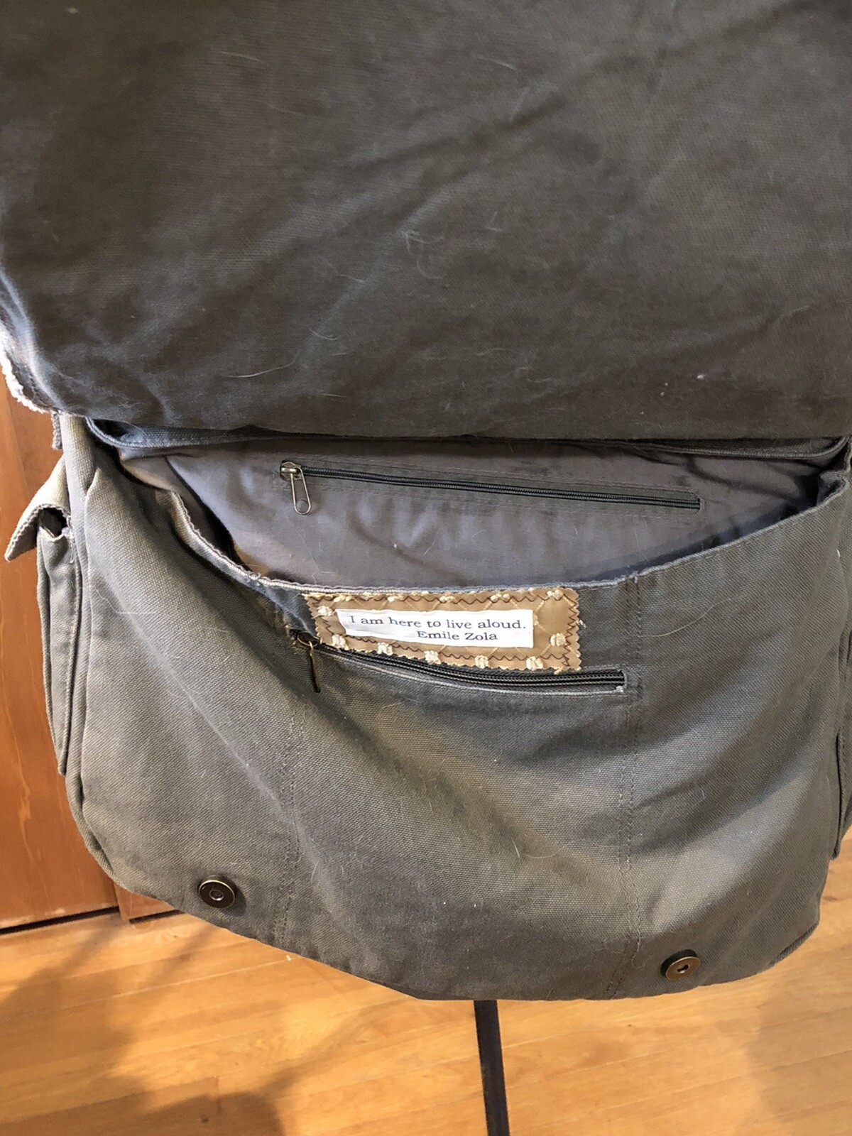 Handmade Tapestry Patchwork Canvas Messenger Bag … - image 3