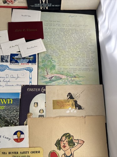 Vintage Papier Ephemera Menge - Junk Journal - Karten, Briefmarken, Postkarten + - Bild 5 von 10