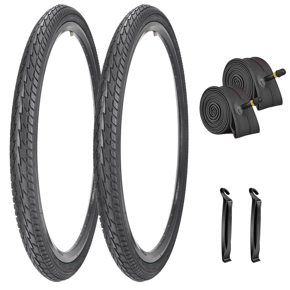 SIMEIQI 20 Inch Bike Tires and Tubes 20x1.75 Black for Bicycle Replacement